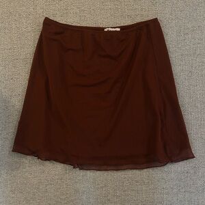 Princess Polly Chocolate Brown Mini Skirt